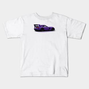 Purple Snake Kids T-Shirt